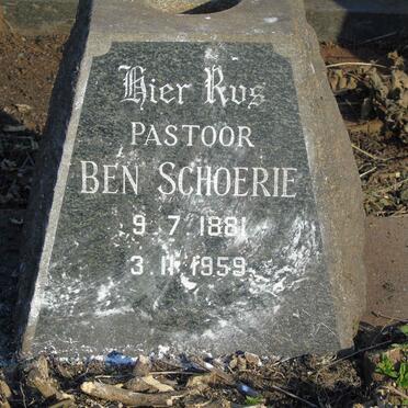 SCHOERIE Ben 1881-1959