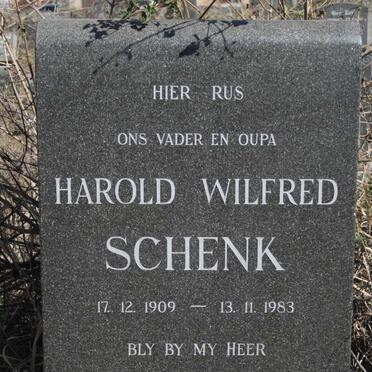 SCHENK Harold Wilfred 1909-1983