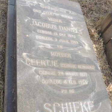 SCHIEKE Jacobus Daniel 1870-1962 & Geertje REINDERS 1871-1955