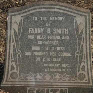 SMITH Fanny B. 1873-1952