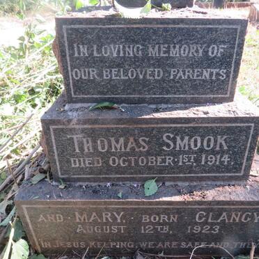 SMOOK Thomas -1914 & Mary CLANCY -1923