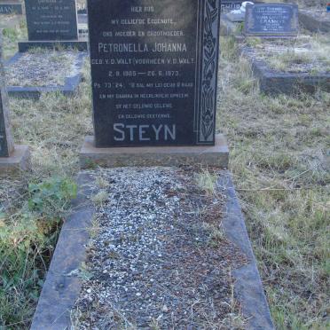 STEYN Petronella Johanna voorheen v.d. WALT nee v.d. WALT 1905-1973