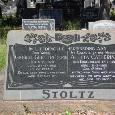 STOLTZ Gabriel Gert Frederik 1879-1969 &amp; Aletta Catherina ENGELBRECHT 1891-1962