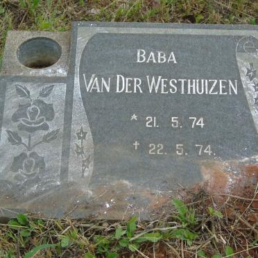 WESTHUIZEN, van der 1974-1974