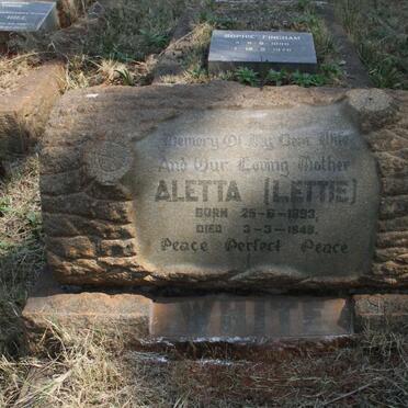 WHITE Frederick John 1883-1969 &amp; Aletta 1893-1948 _2