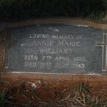 WILLIAMS Annie Marie 1895-1943