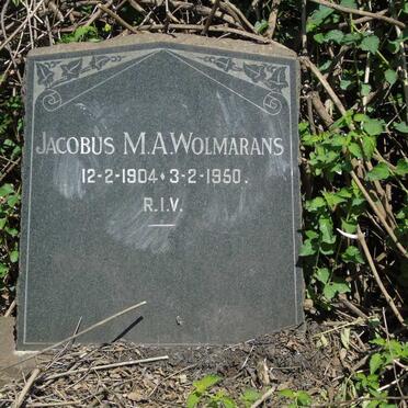 WOLMARANS Jacobus M.A. 1904-1950