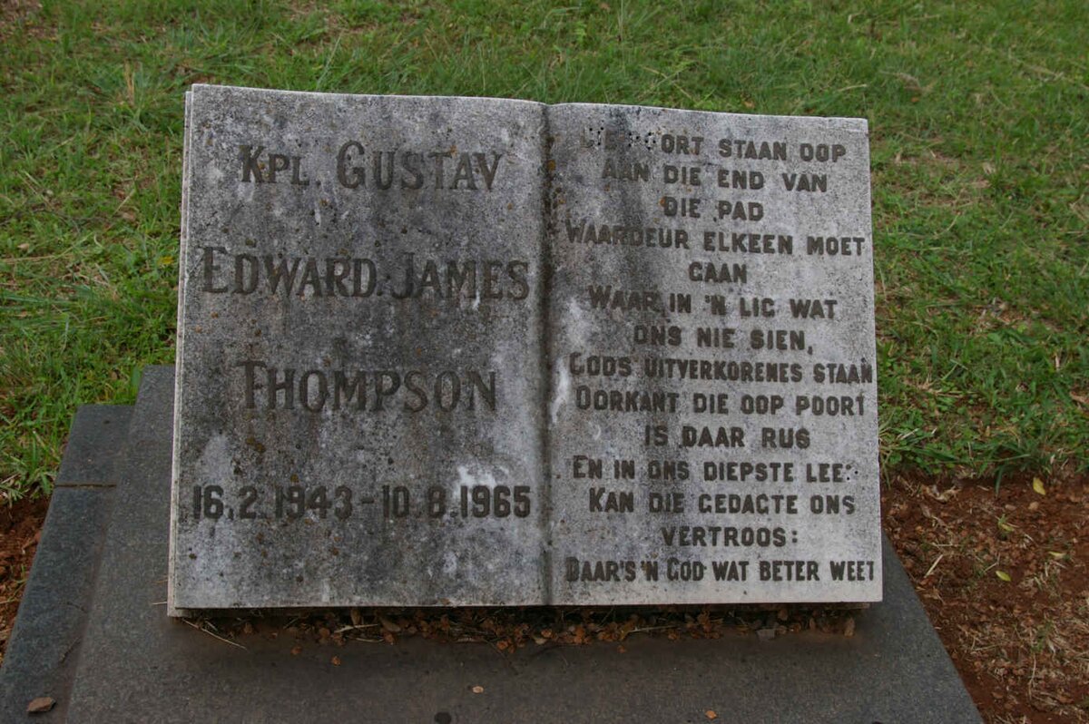 THOMPSON Gustav Edward James 1943-1965