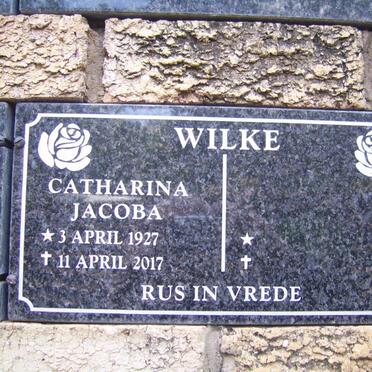 WILKE Catharina Jacoba 1927-2017
