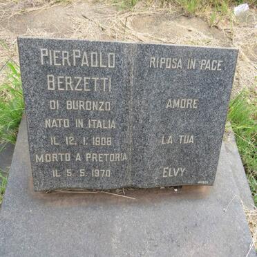 BERZETTI Pier Paolo 1908-1970