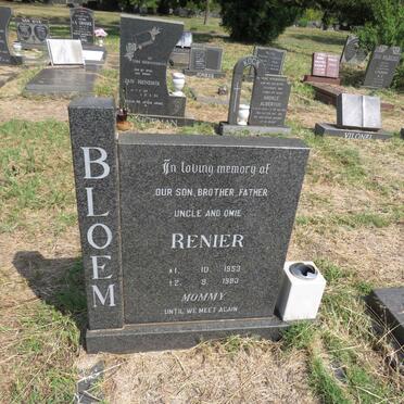 BLOEM Renier 1953-1983