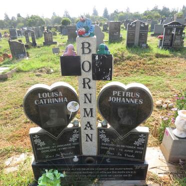 BORNMAN Petrus Johannes 1958-2016 & Louisa Catrinha 1960-2014