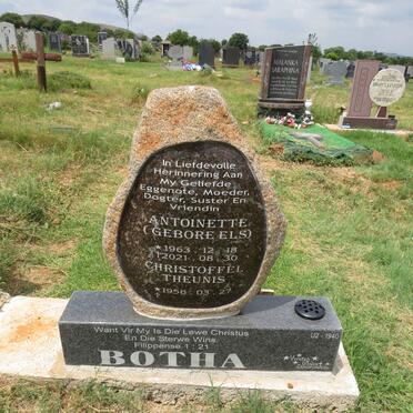 BOTHA Christoffel Theunis 1956- & Antoinette ELS 1963-2021