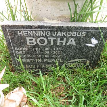 BOTHA Henning Jakobus 1976-2021