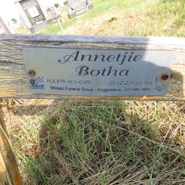 BOTHA Michael 1941-2014 & Annetjie 1938-2022  _1