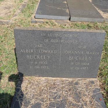 BUCKLEY Albert Edward 1900-1973 & Johanna Maria 1904-1973