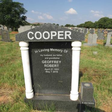 COOPER Geoffrey Robert 1931-2016