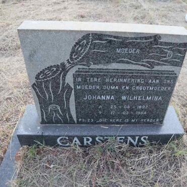 CARSTENS Johanna Wilhelmina 1892-1984