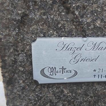 CHENEY Maria Elizabeth nee JOUBERT 1916-1971 :: GRIESEL Hazel Marie nee CHENEY 1938-2017 _3