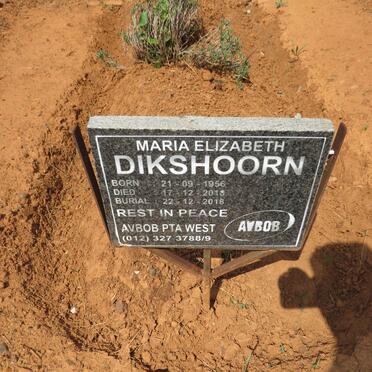 DIKSHOORN Maria Elizabeth 1956-2018