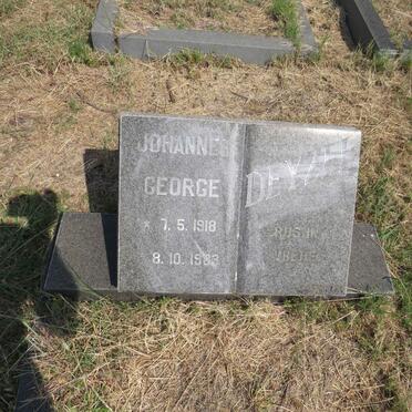 DEYZEL Johannes George 1918-1983
