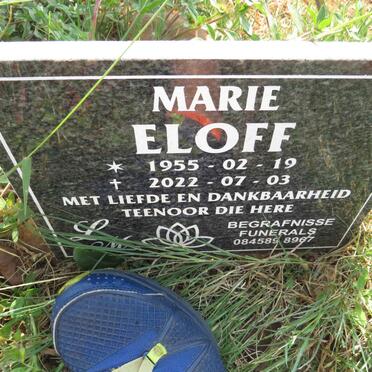 ELOFF Marie 1955-2022