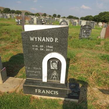 FRANCIS Wynand P. 1966-2014