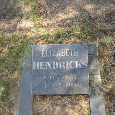 HENDRICKS Elizabeth 1984-1984