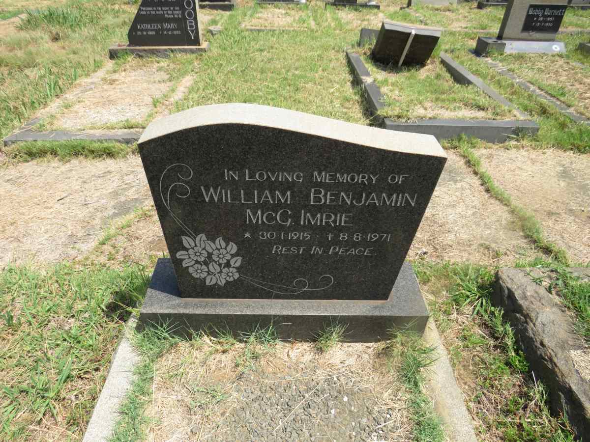 IMRIE William Benjamin McG. 1915-1971