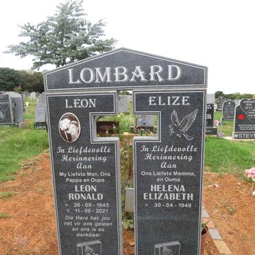 LOMBARD Leon Ronald 1945-2021 & Helena Elizabeth 1949- 
