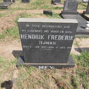 MEY Hendrik Frederik 1921-1984