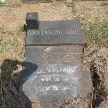 MERWE Benjamin, van der 1919-1984