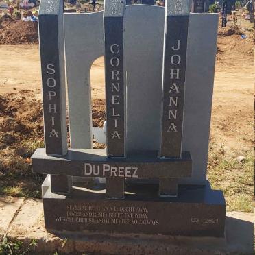PREEZ Sophia, du 1965 :: DU PREEZ Cornelia -2017 :: DU PREEZ Johanna -2017