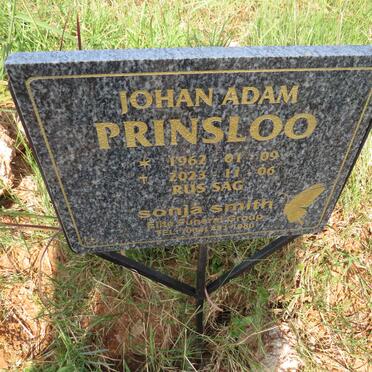 PRINSLOO Johan Adam 1962-2023
