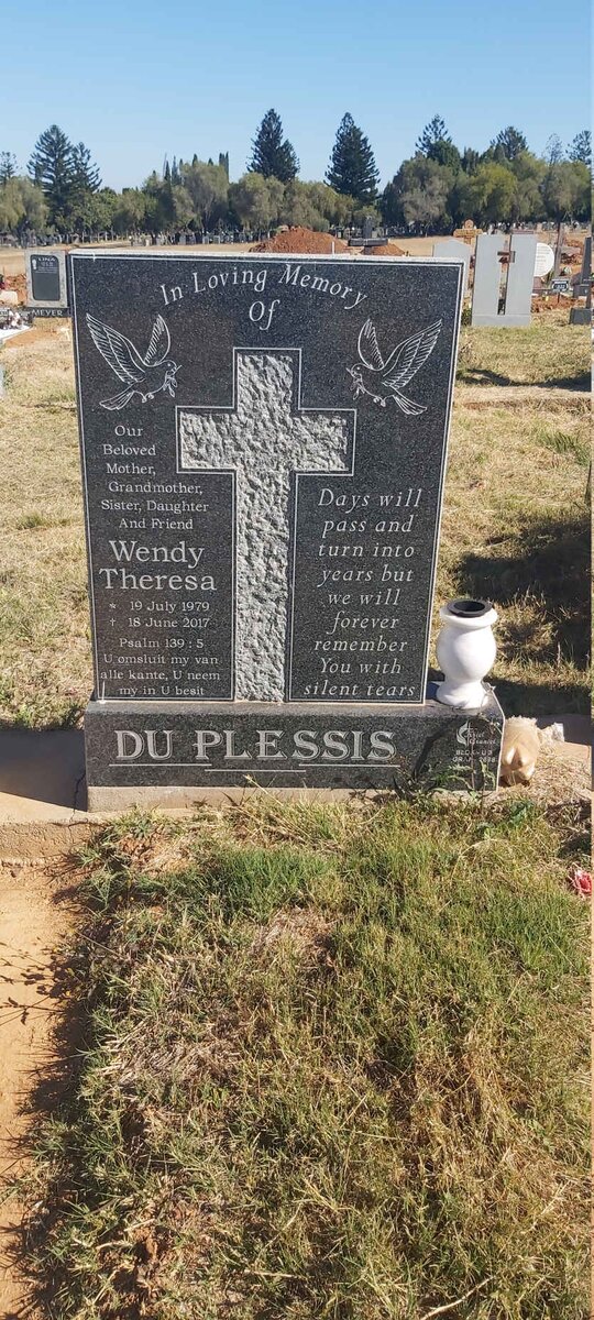 PLESSIS Wendy Theresa, du 1979-2017