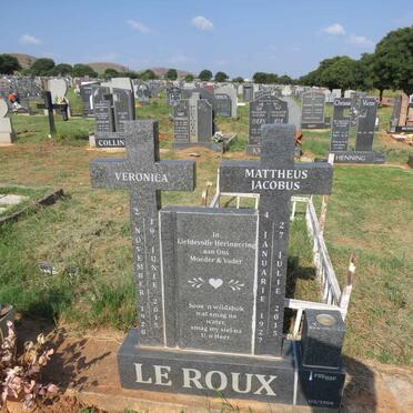 ROUX Mattheus Jacobus, le 1927-2015 & Veronica 1928-2015