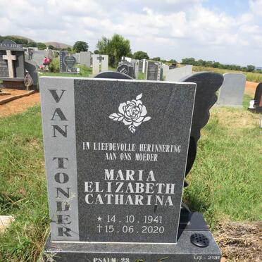 TONDER Maria Elizabeth Catharina, van 1941-2020