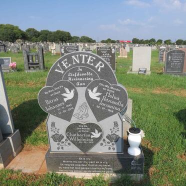 VENTER Petrus Johannes 1943-2014 & Helna Petronella Jacomina 1958- :: VENTER Chatharina Wilhelmina 1978-