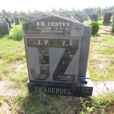 VENTER B.W. 1947-2014 :: SWANEPOEL J.P. 1984-2015 & Z.A. 1986-
