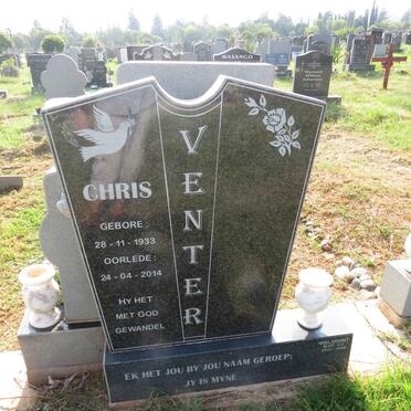 VENTER Chris 1933-2014