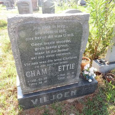 VILJOEN Cham 1935-2014 :: VILJOEN Ettie 1944-2020