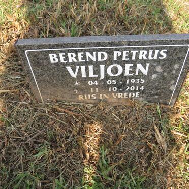 VILJOEN Berend Petrus 1935-2014