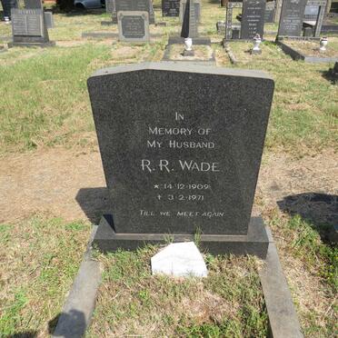 WADE R.R. 1909-1971