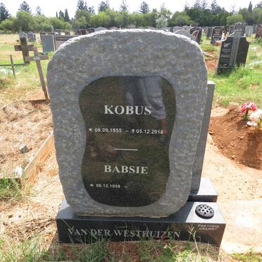 WESTHUIZEN Kobus, van der 1955-2018 & Babsie 1958- 