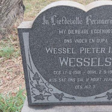 WESSELS Wessel Pieter Izak 1901-1972