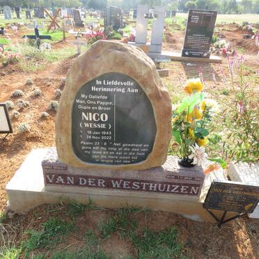 WESTHUIZEN Nico, van der 1943-2022