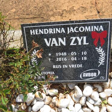 ZYL Hendrina Jacomina, van 1948-2016