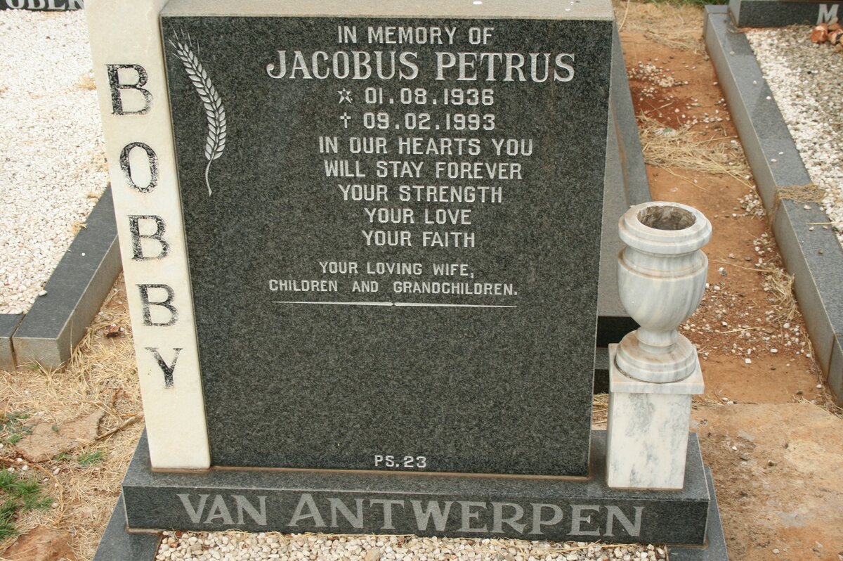 ANTWERPEN Jacobus Petrus, van 1936-1993