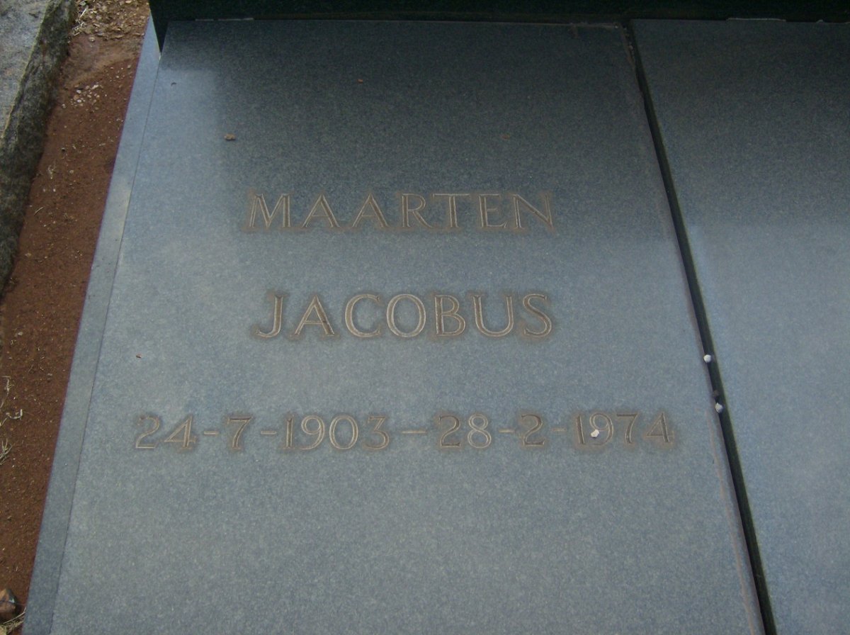 FOUCHÉ Maarten Jacobus 1903-1974