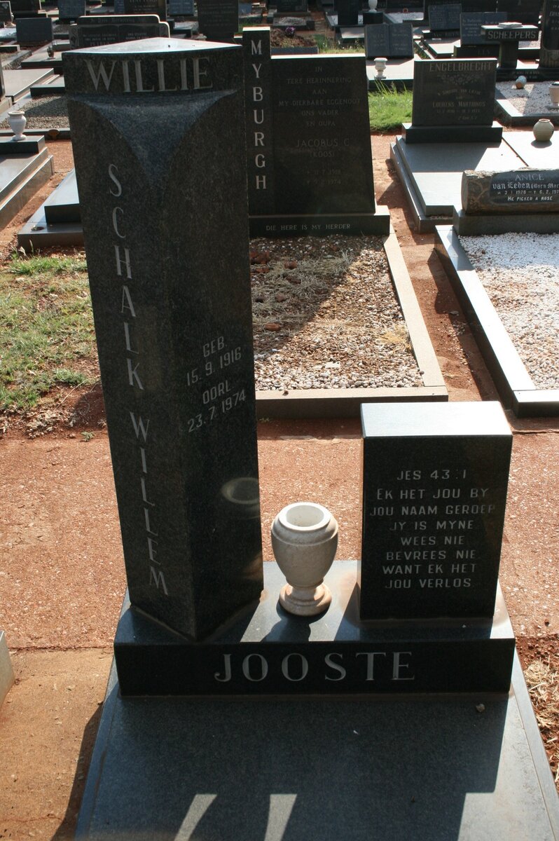 JOOSTE Schalk Willem 1916-1974